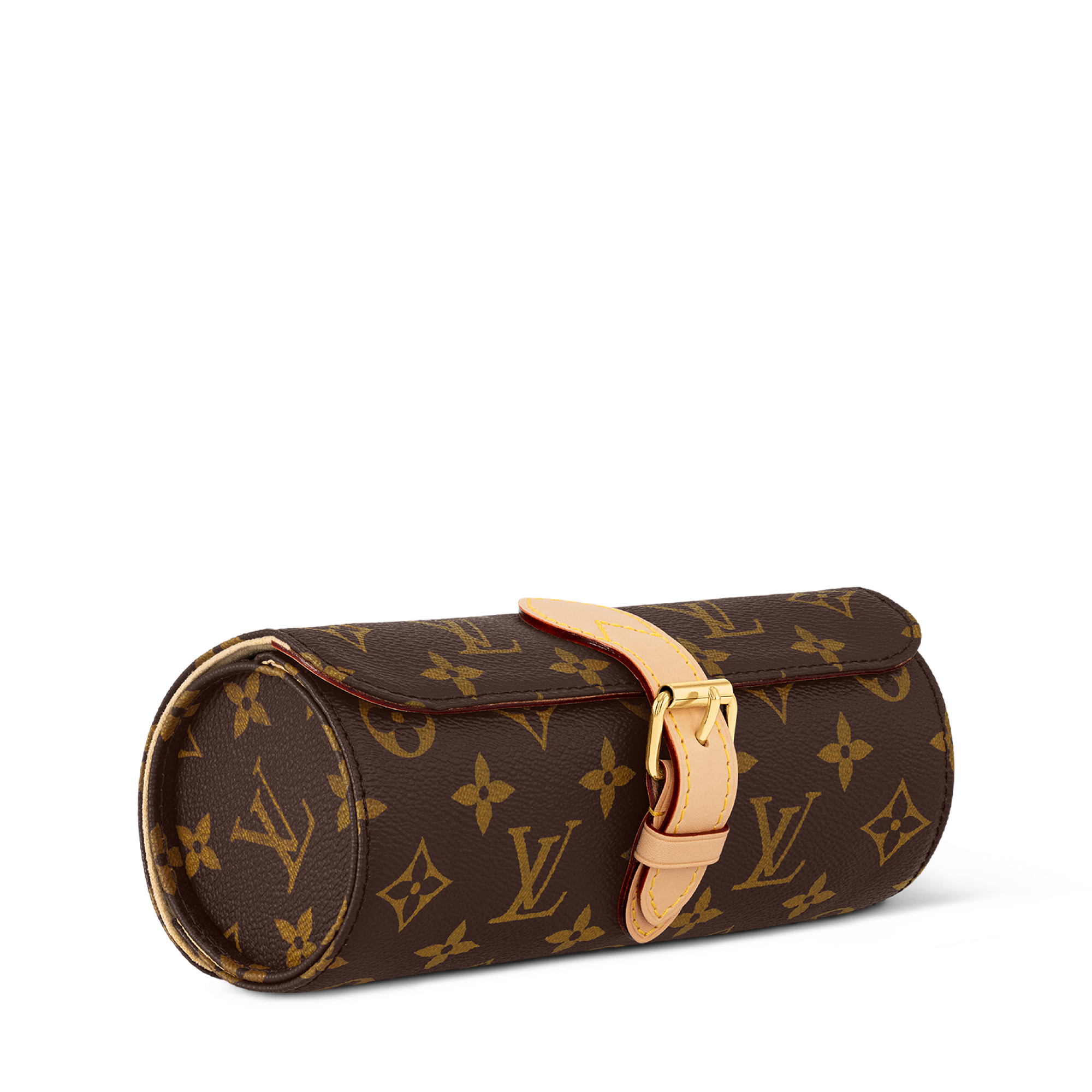 3 Watch Case Monogram Canvas - Luxury Travel - M47530 Brown